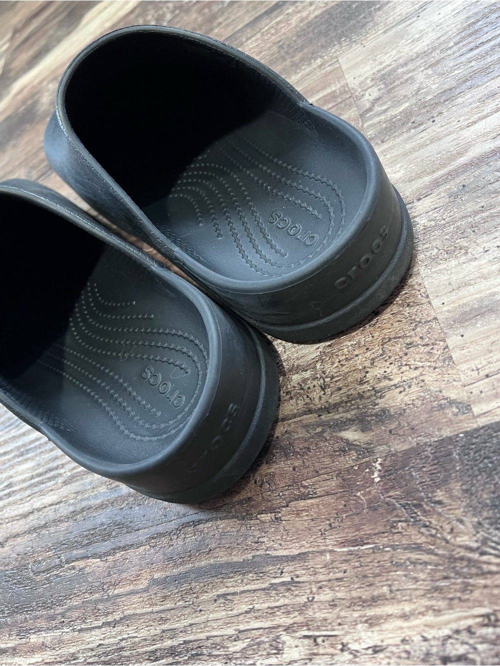 Crocs Bistro Black Slip Resistant Work Clogs Women’s 8 Men’s 6 Nursing Kitchen - Picture 4 of 8
